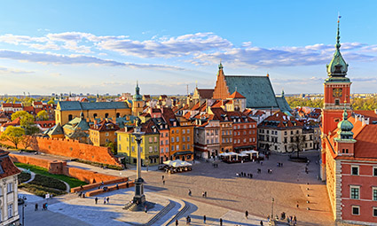 Deborah on tour in Poland’s capital – Warsaw