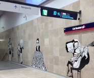 New metro station at Lisbon Airport